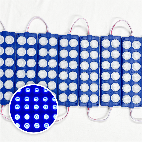 MODULO 12LED 13CM 12 WATTS 24V DC AZUL