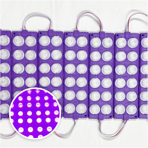 MODULO 12LED 13CM 12 WATTS 24V DC MORADO