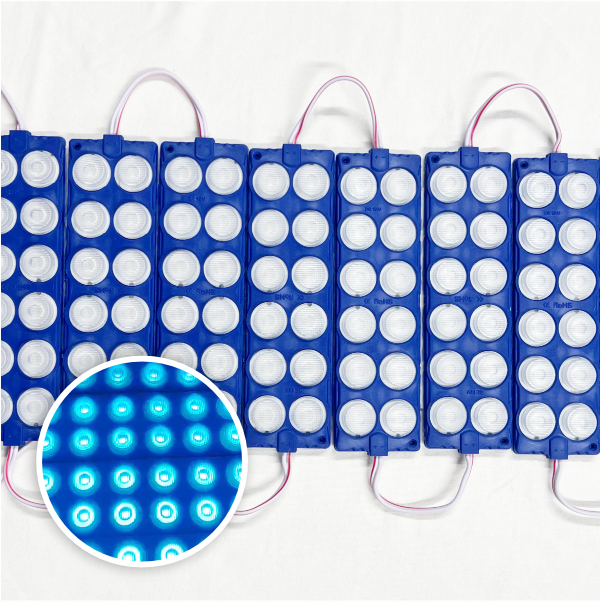 MODULO 12LED 13CM 12 WATTS 24V DC AZUL HIELO