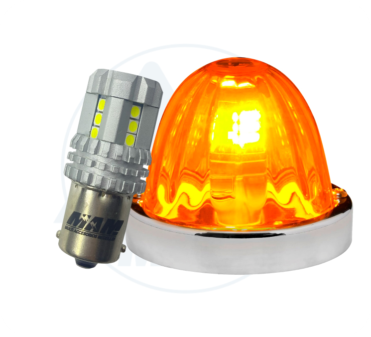 LUZ WATERMELON DE VIDRIO AMARILLO DC 12-24V