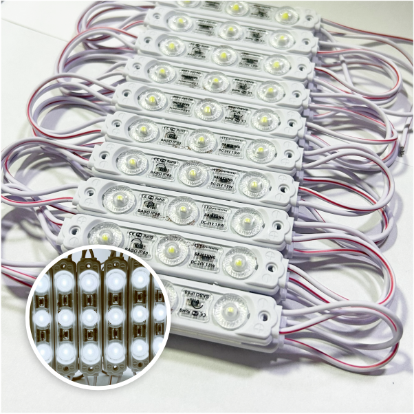 MODULO 3LED ALTA POTENCIA 6.5CM 5.4 WATTS BLANCO CALIDO 12V DC