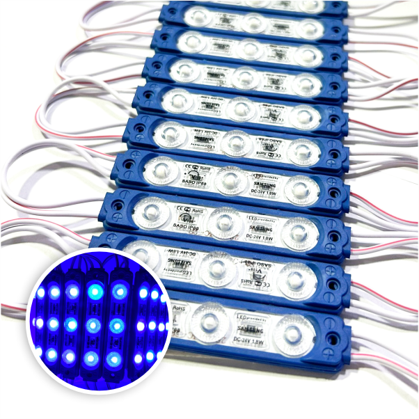 MODULO 3LED ALTA POTENCIA 6.5CM 5.4 WATTS AZUL 12V DC