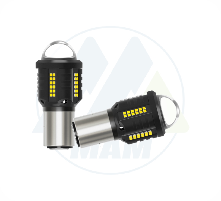 BOMBILLO LED BA20D PARA MOTO 30SMD LUPA BLANCO ACDC 12-80V