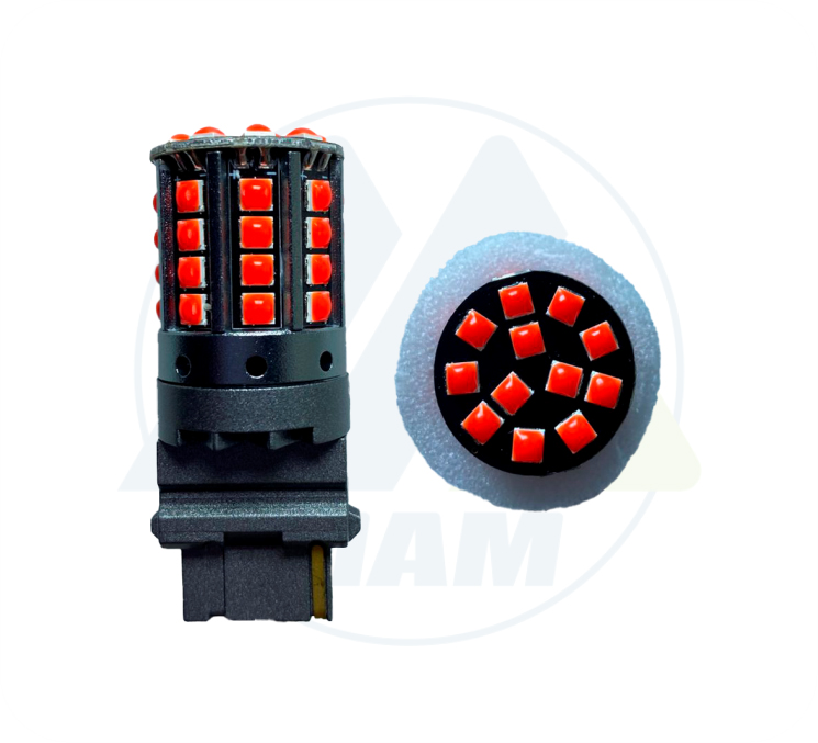 3157 44 LED CAN-BUS ROJO FLASH 12-80V