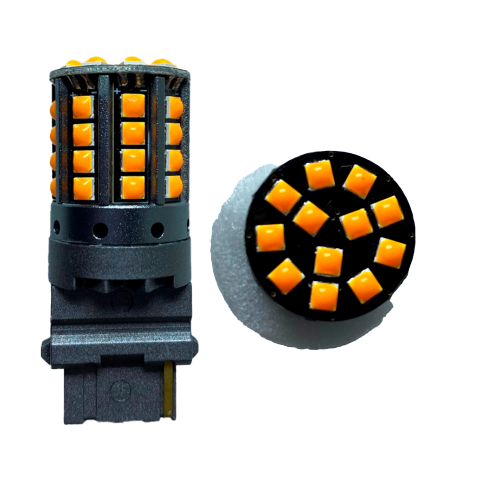 3157 44 LED CAN-BUS AMARILLO FIJO 12-80V