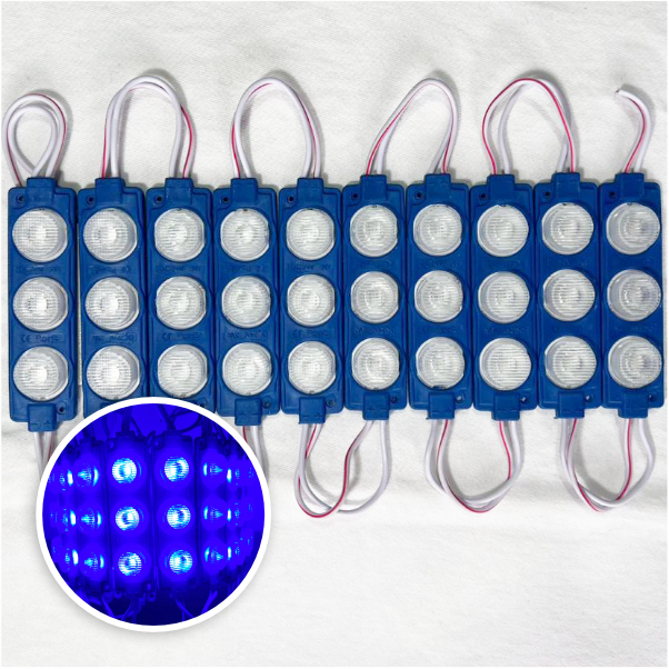 MODULO 3LED 7CM 3 WATTS 12V DC AZUL