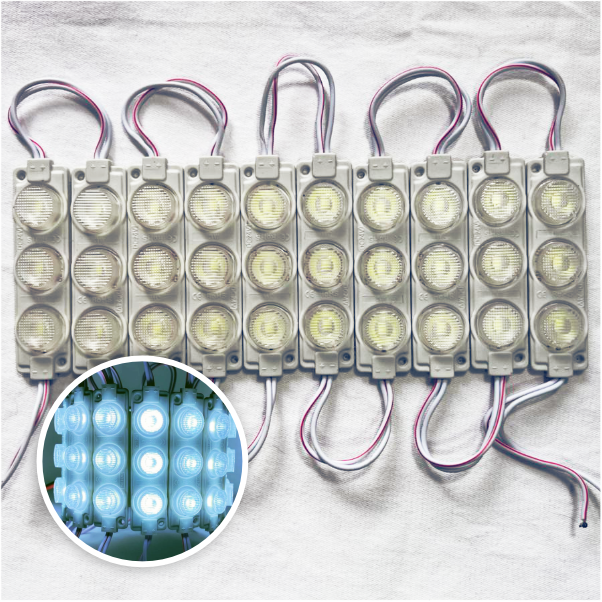 MODULO 3LED 7CM 3 WATTS 24V DC BLANCO CALIDO