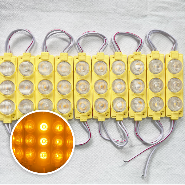 MODULO 3LED 7CM 3 WATTS 24V DC AMARILLO
