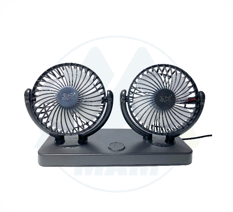 VENTILADOR USB DOBLE CON BASE 266*143*88mm 1pcs 12V