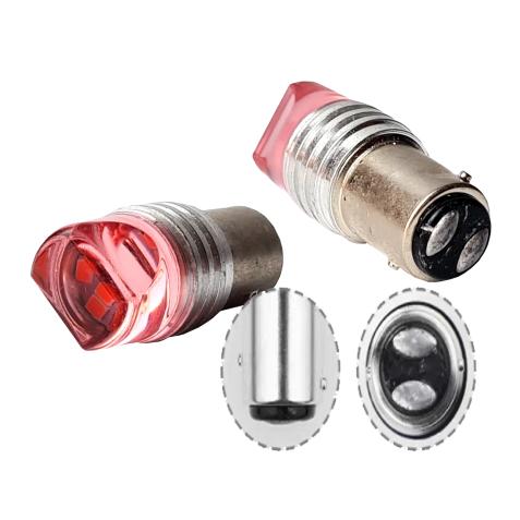 9 LED ACRILICO 1034 ROJO FLASH 12V
