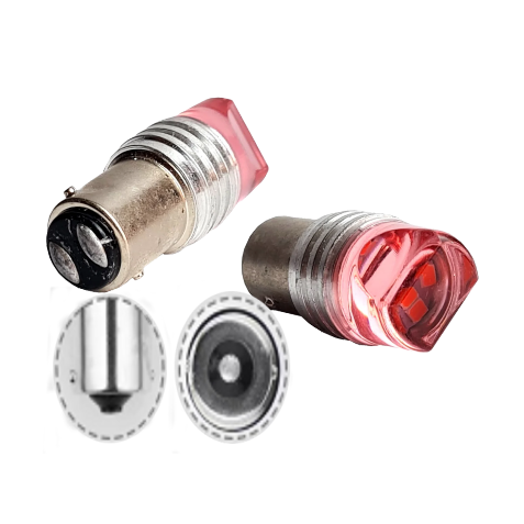 9 LED ACRILICO 1141 ROJO FLASH 12V