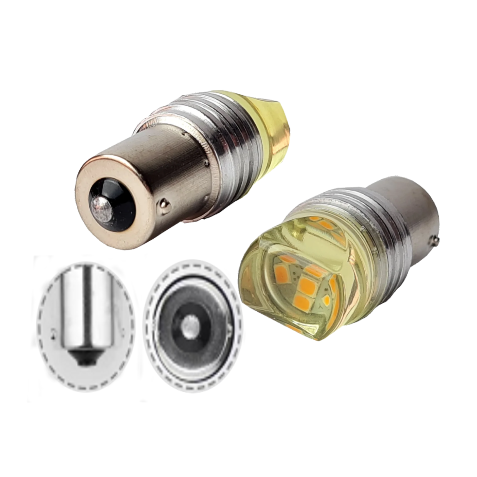 9 LED ACRILICO 1141 AMARILLO FLASH 12V