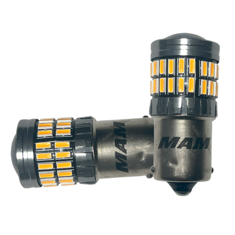 54 LED 4014 S25 CAN-BUS 1141 AMARILLO FIJO 12-80V