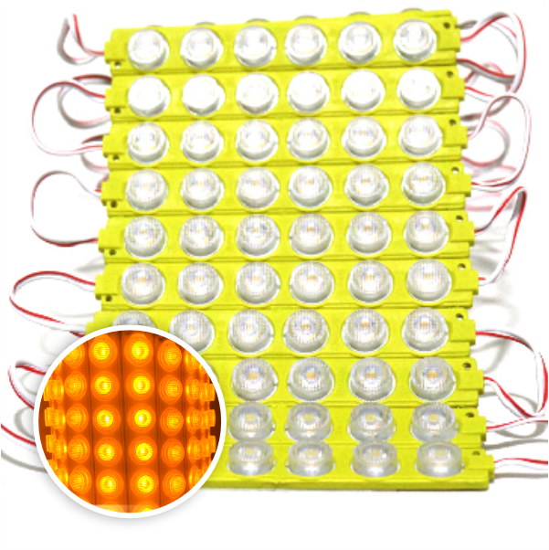 MODULO 6LED 13CM 6 WATTS 12V DC AMARILLO