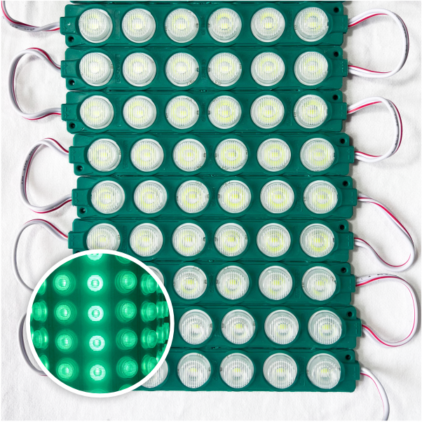 MODULO 6LED 13CM 6 WATTS 24V DC TURQUESA