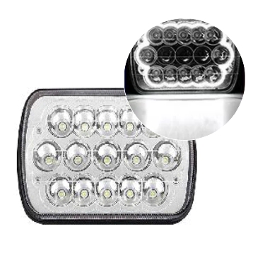 EXPLORADORA EAGLE 5 PULGADAS ALTA Y BAJA H4 BLANCO 45W 9-36V 198*140*55MM