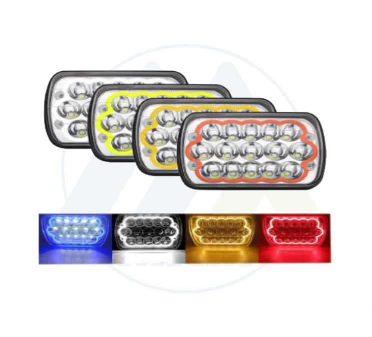 UNIDAD EAGLE H4 LED BLANCO-BORDE BLANCO 9-36V 45W
