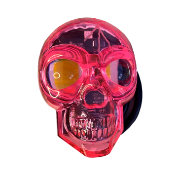 CALAVERA FUCSIA 8 LED 65x95x55MM FIJO-FLASH BLANCOAMARILLO + RGB 9-80V 30W