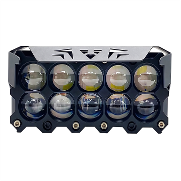 BARRA 10 LED TIPO ORIGINAL FIJO + FLASH BLANCOAMARILLO 200W 9-80V CON VENTILADOR