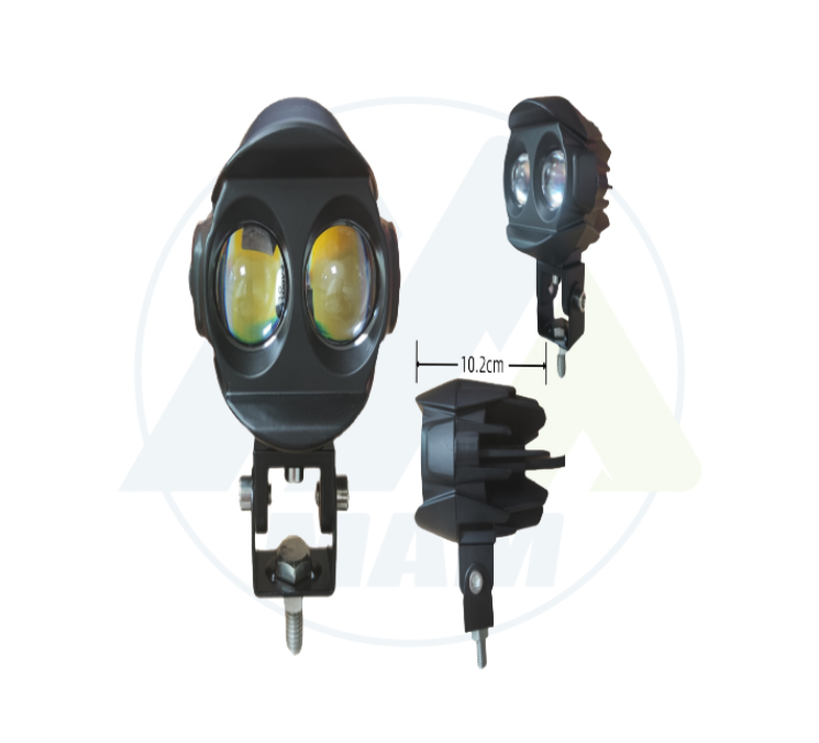 EXPLORADORA ROBOT ALUMINIO 2 LED 62*64*80MM BLANCOAMARILLO 9-80V 30W