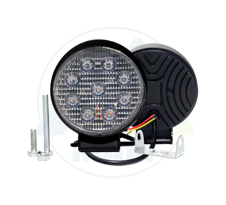 EXPLORADORA REDONDA 9 LED 110*110*35MM 9-36V 27W