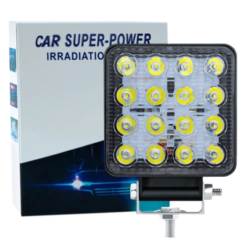 EXPLORADORA CUADRADA 14 LED 100*100*25MM 9-36V 48W