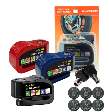 CANDADO DE DISCO CON ALARMA Y SENSOR MOVIMIENTO DE