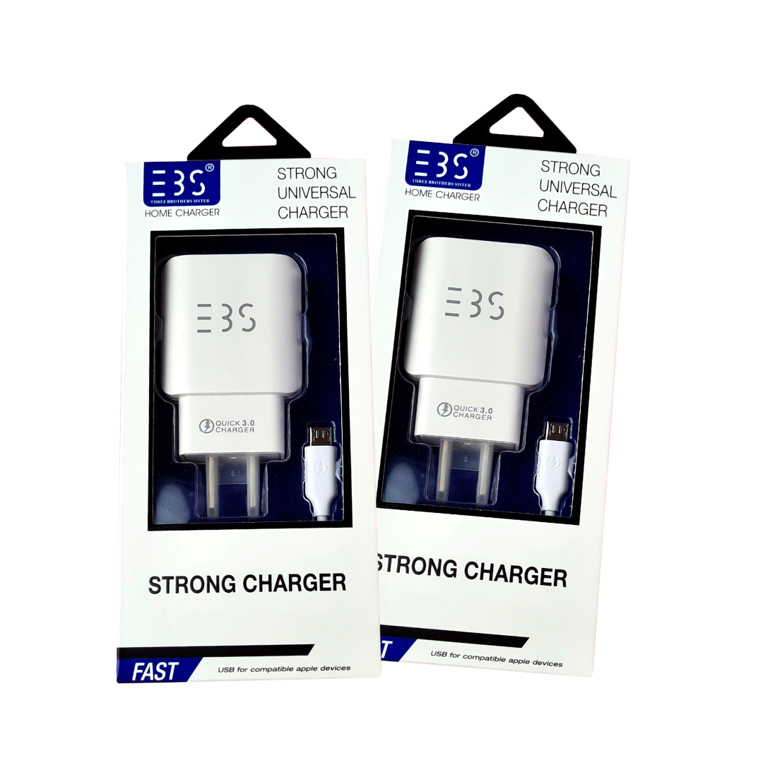CARGADOR DE PARED QUICK CHARGER EBS - V8