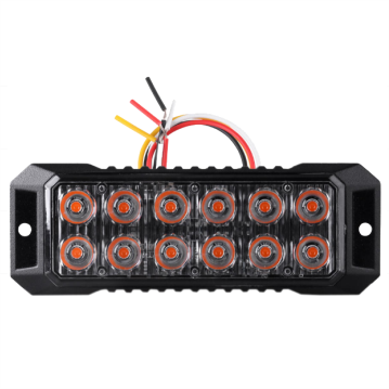 PATRULLERA 12LED FIJO+FLASH 17 FUNCIONES 12V BLANCO