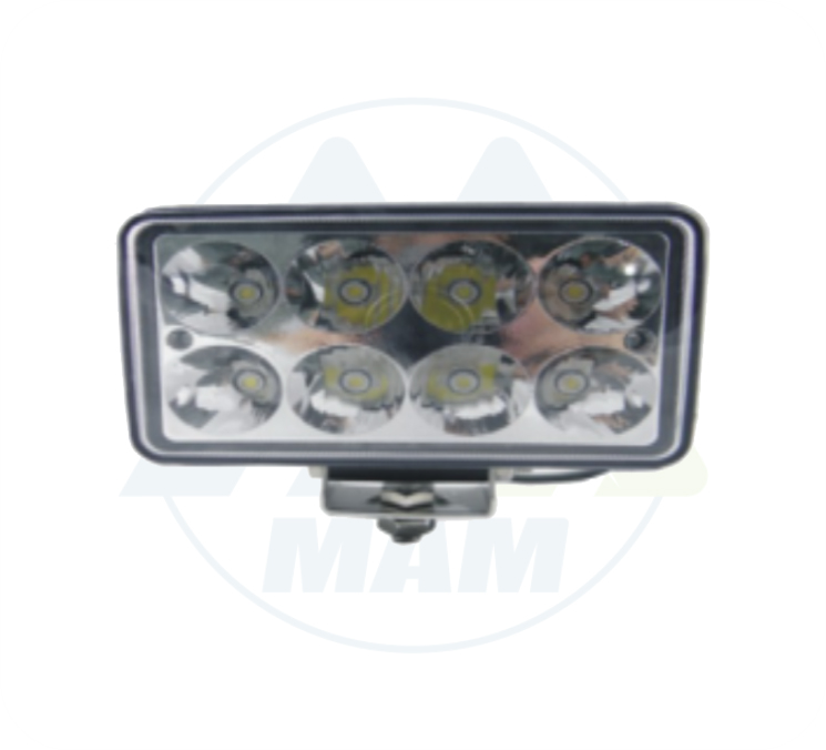 EXPLORADORA RECTANGULAR 8 LED BLANCO 9-30V 24W