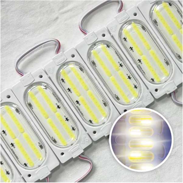 MODULO LED COB FIJO+FLASH 12V BLANCO