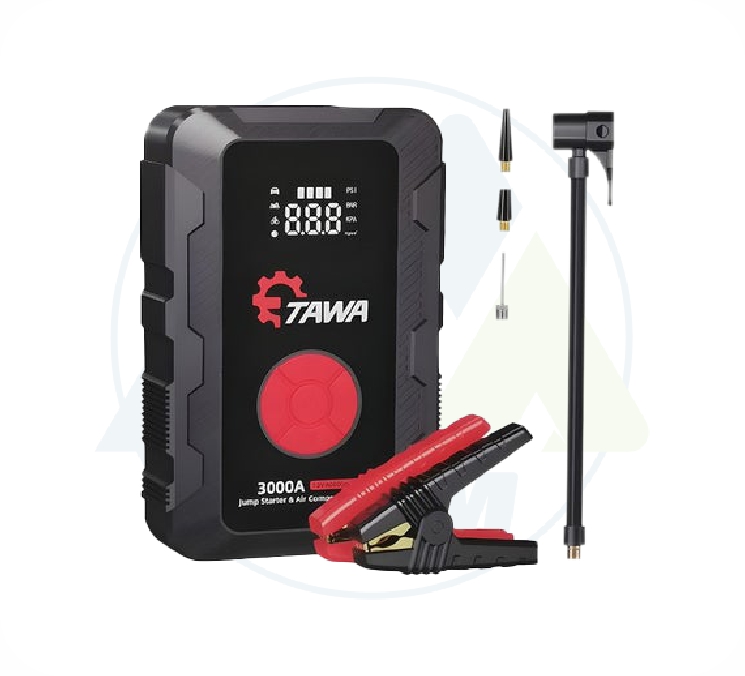 JUMP STARTER 12V + COMPRESOR DE AIRE 160psi + POWER BANK 40000mAh148Wh
