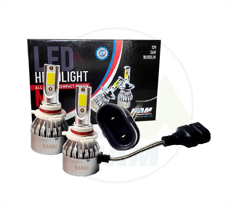 BOMBILLO M1 BLANCO 12V 36W 10.000LM 9006