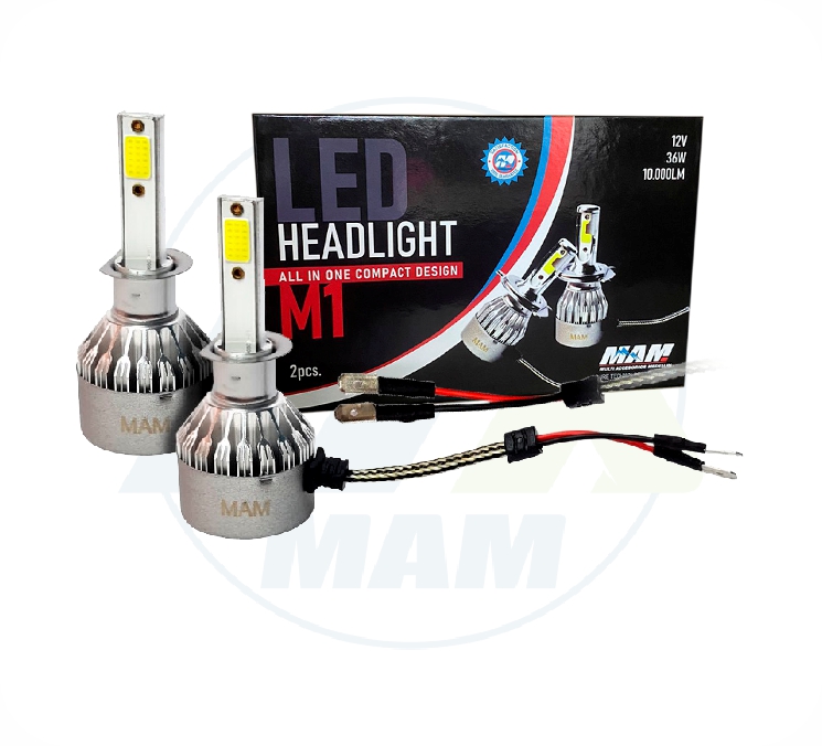 BOMBILLO M1 BLANCO 12V 36W 10.000LM H1