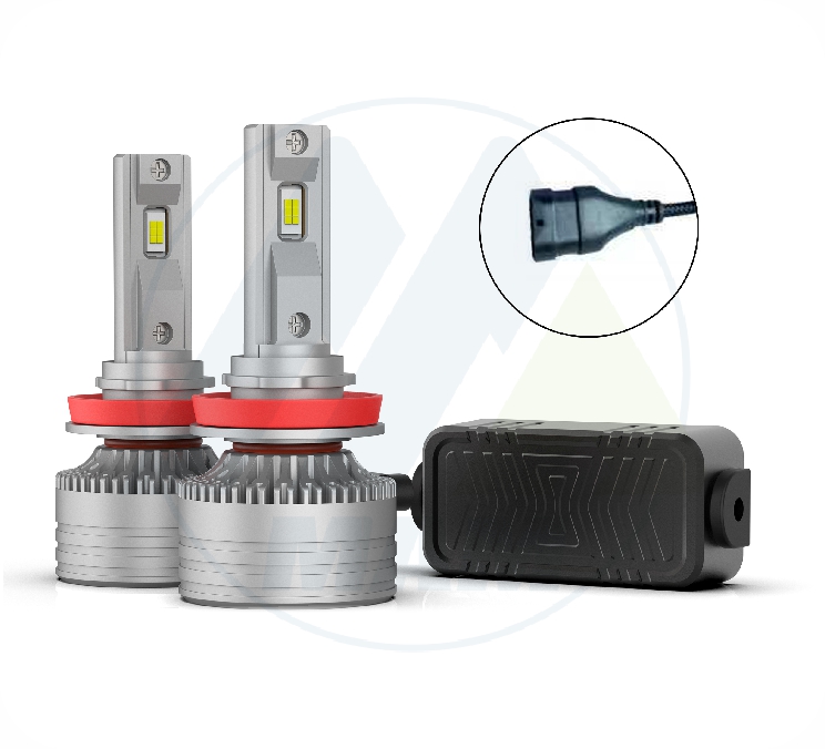 BOMBILLO LED M9 PRO CSP HEATPIPE CAN-BUS DC 12-24V 55W H11
