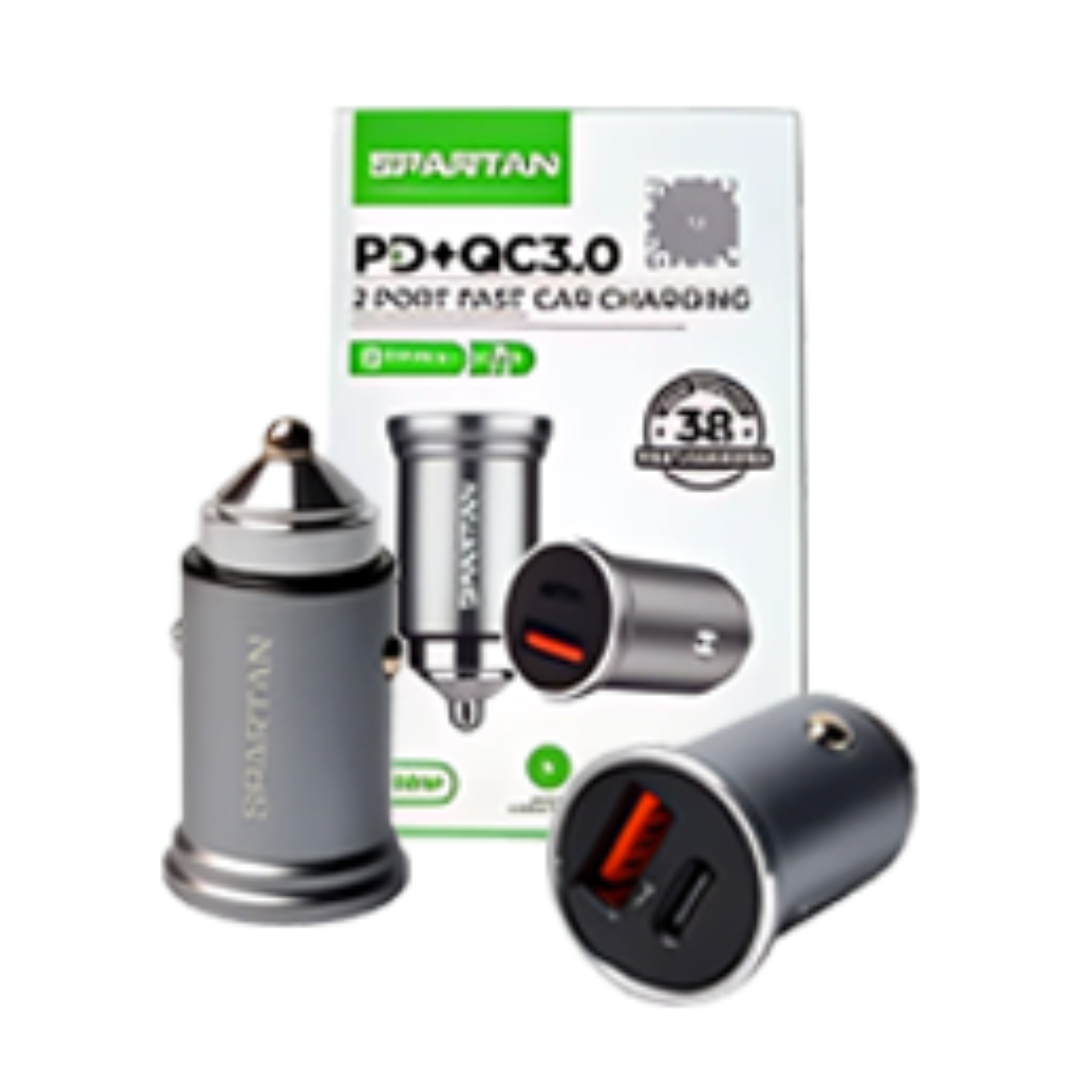 CARGADOR DE CARRO SPARTAN 4.1A PREMIUN USBTIPO C