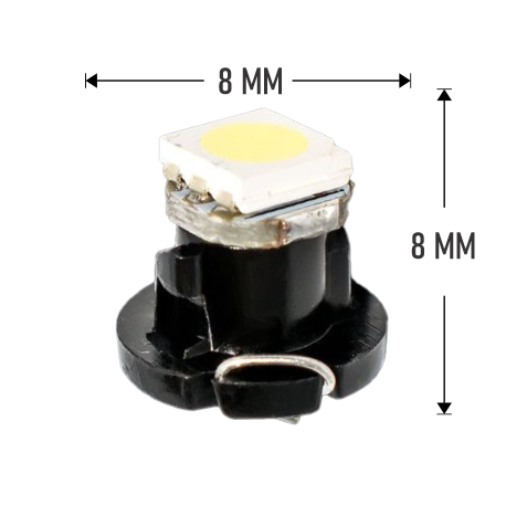 BOMBILLO T3 5050 1 LED BLANCO 12V