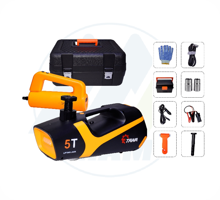 GATO AUTOMATICO 5 TON. CON TALADRO PERCUTOR + COMPRESOR DE AIRE 12V
