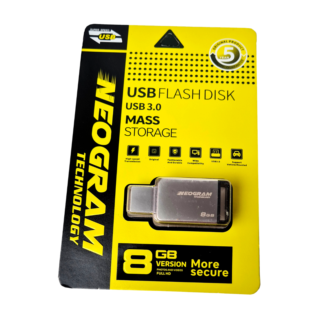 MEMORIA USB 8 GIGA BYTES
