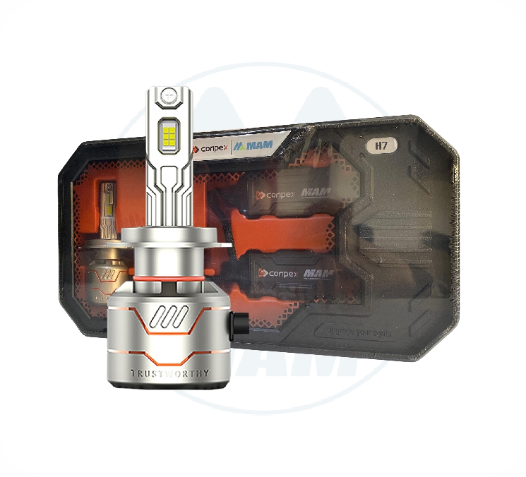 BOMBILLO LED X8 CSP CAN-BUS DC 12-24V 100W H7